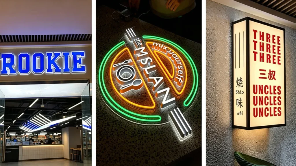 channel letters neon light box