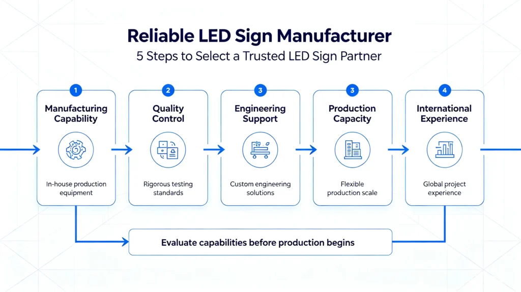 choose reliable led sign manufacturer