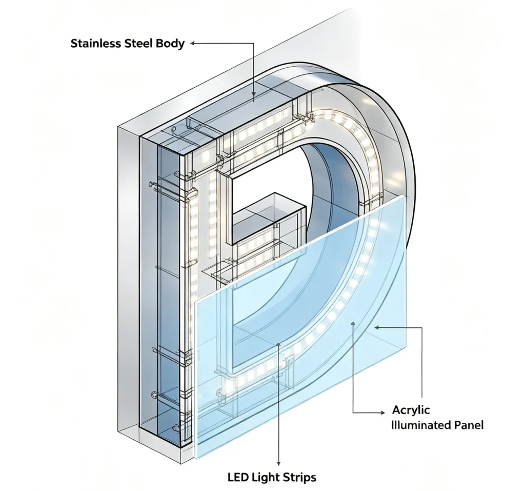 construction of channel letters