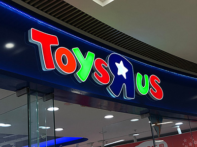 Custom led illuminated sign for store
