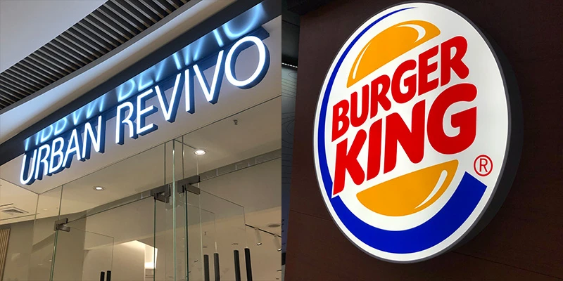 led frontlit letter lightbox store