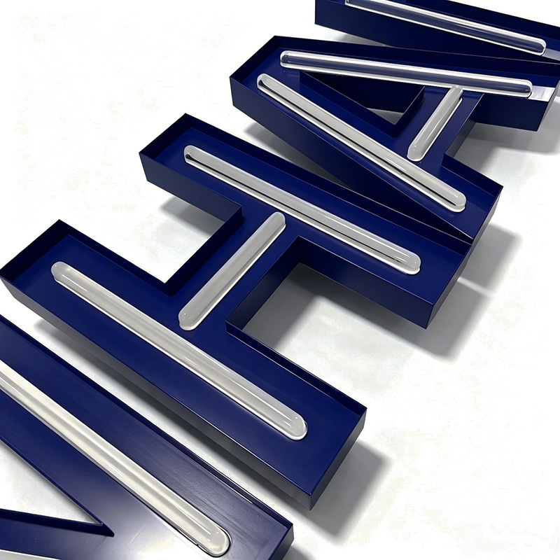 Led illuminated acrylic faux neon channel letters