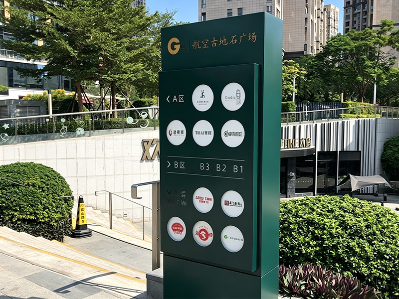 Posted signage wayfinding signs