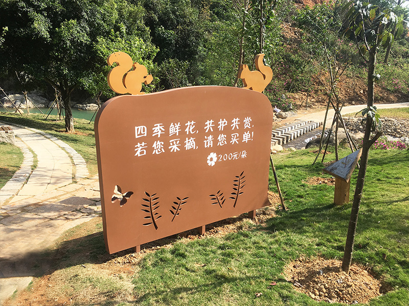 Park sign outside